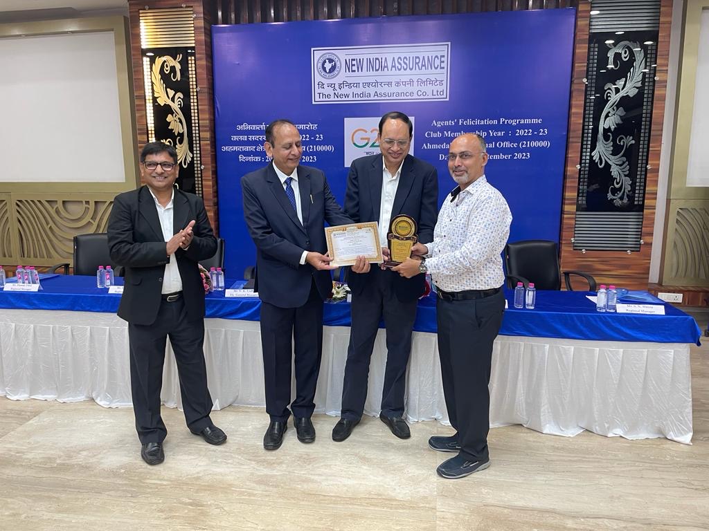 New India Assurance Agents' Felicitation, Club Membership 2022-23