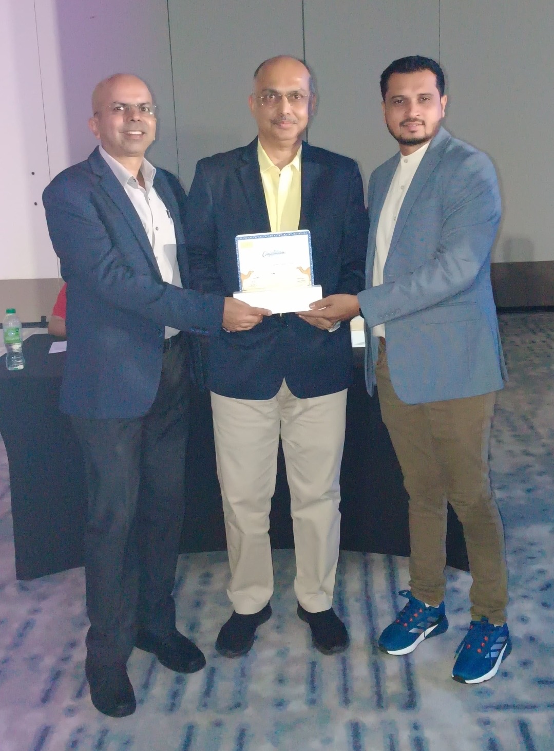 Award of appreciation presented to Ambika Associates